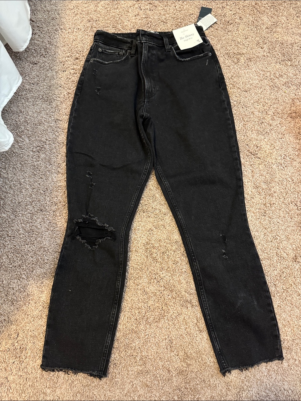 Abercrombie & Fitch The Skinny High-Rise curve love Black Jeans
